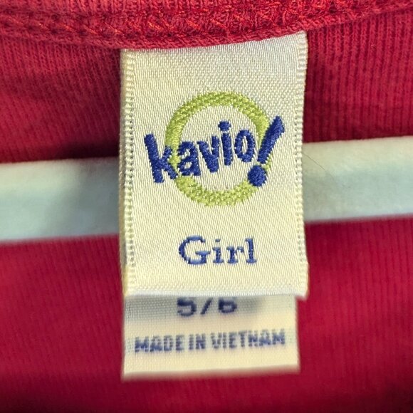 Kavio! Girl Christmas Dress Size 5/6 Red - Picture 5 of 11